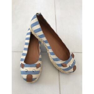 Marc by Marc Jacobs Espadrilles Striped Canvas Mouse FLAW